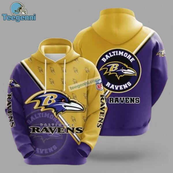 Baltimore Ravens Football Champion 3D Hoodie