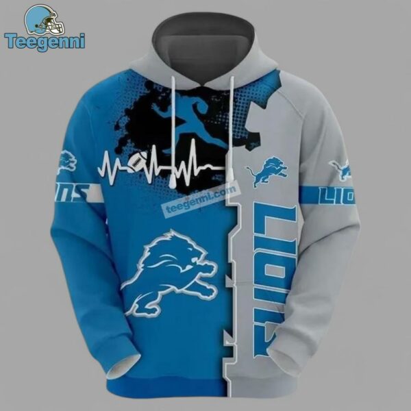 Detroit Lions Football Champion 3D Hoodie