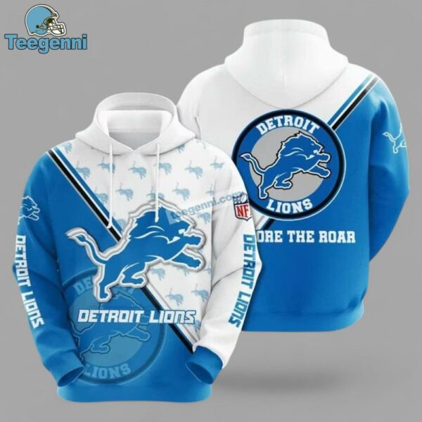 Detroit Lions Football Logo Unisex 3D Hoodie