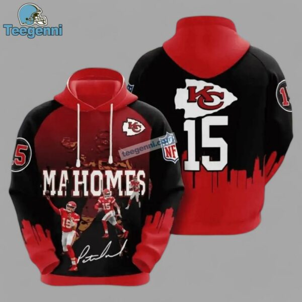 Kansas City Chiefs Football Patrick Mahomes 3D Hoodie For Mens