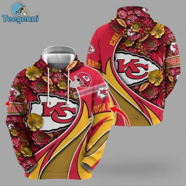 Personalized Kansas City Chiefs Football Custom Name 3D Hoodie