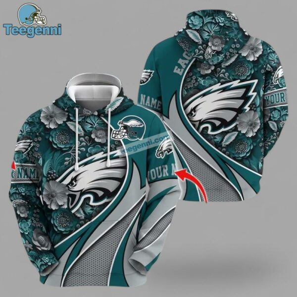 Personalized Philadelphia Eagles Football 3D Hoodie