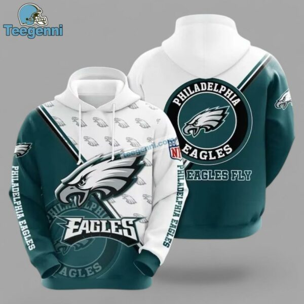 Philadelphia Eagles Football 3D Hoodie For Mens